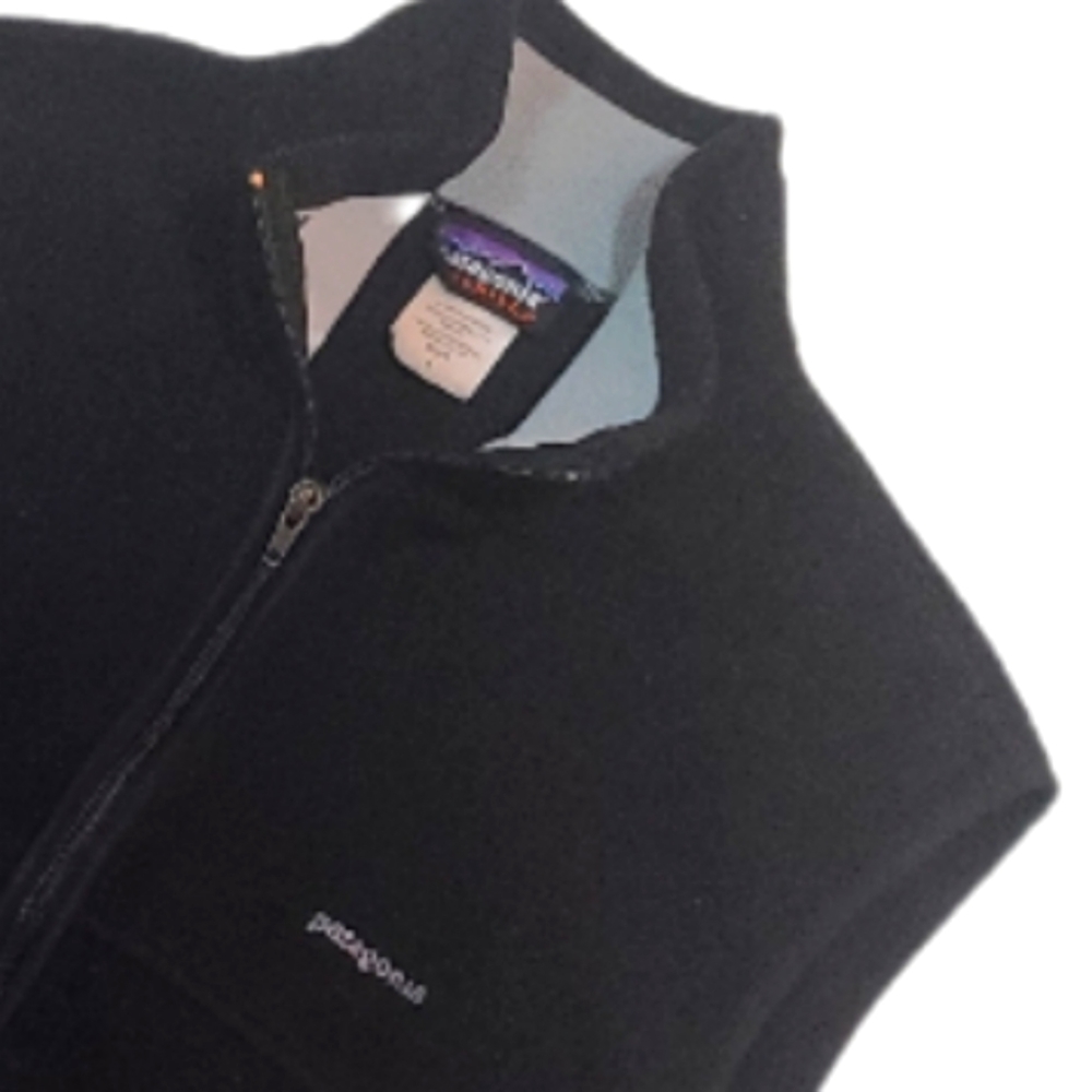Men's Size Large Black Patagonia Classic Synchilla Fleece Vest
